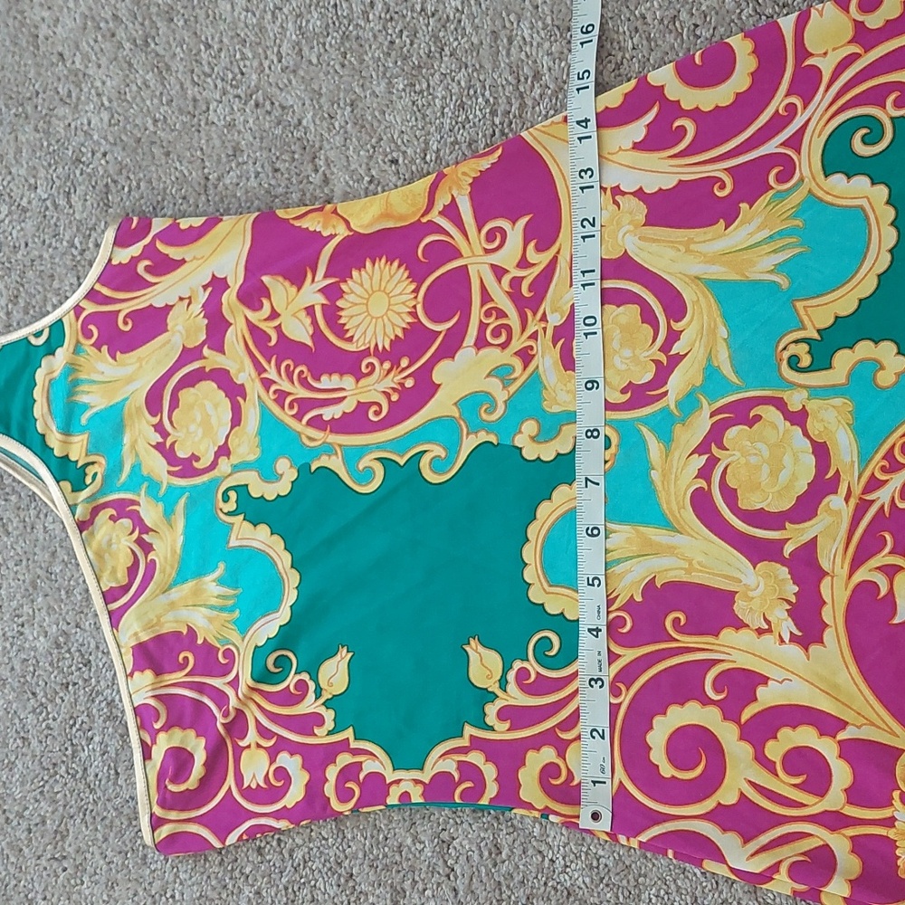 SYMPHONY Vibrant Patterned One Shoulder Bodycon Dress NWOT - Picture 11 of 12